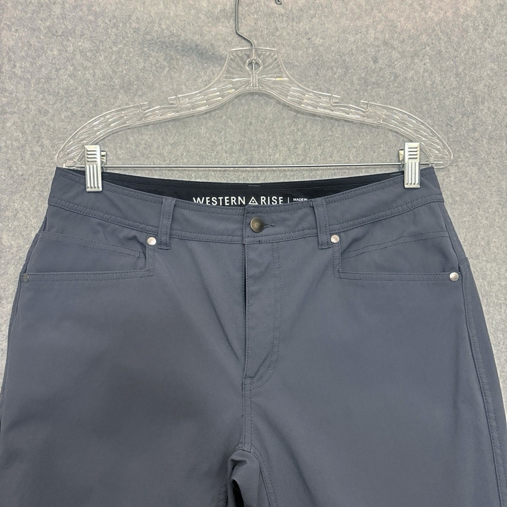 Western Rise Evolution Pants Mens 32x31 Grey Technical Performance Stretch Chino - Picture 3 of 7